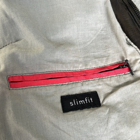 Mauritius dark khaki green leather jacket. - Picture 5 of 8